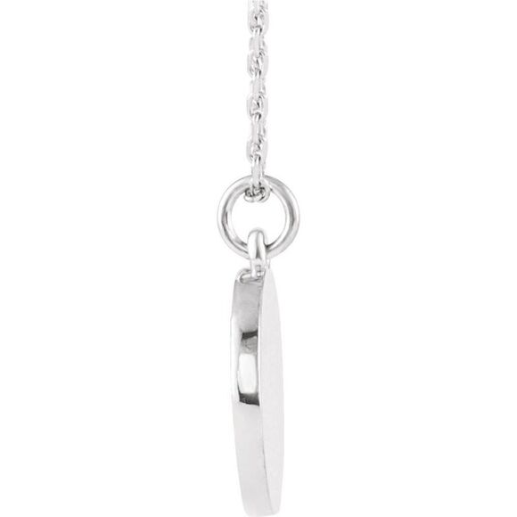 Platinum 11mm Starburst Necklace, 16-18 Inch - Picture 2 of 4